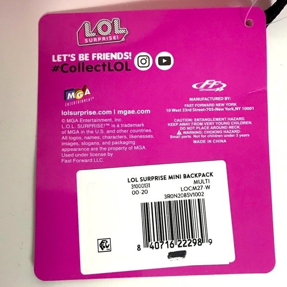 NWT L.O.L Surprise! Mini Backpack - Picture 11 of 12